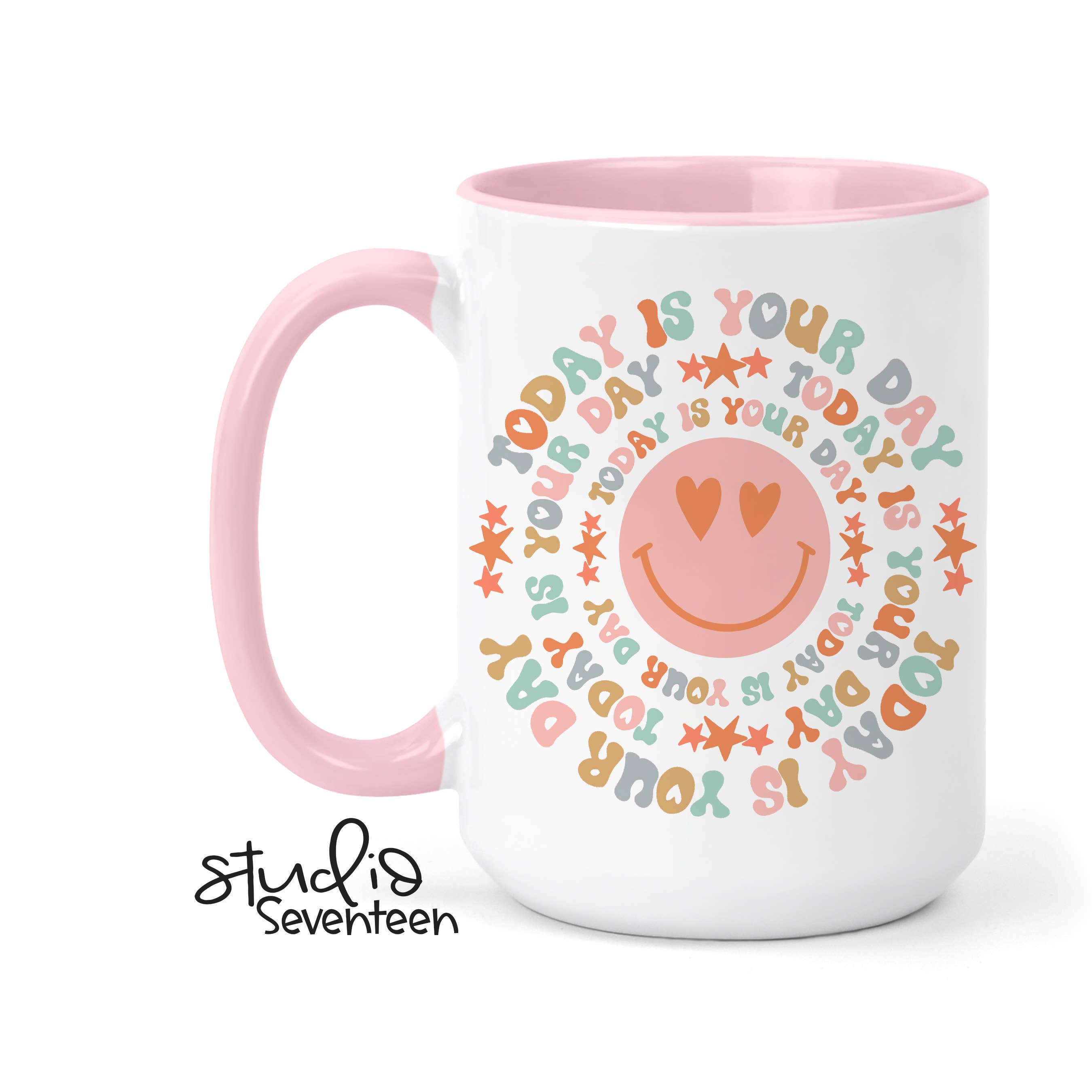 Studio Seventeen - Pastel Retro Spring Coffee Mug Today is your Day