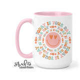 Studio Seventeen - Pastel Retro Spring Coffee Mug Today is your Day