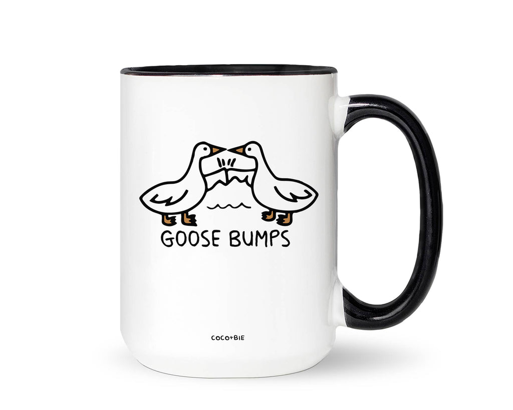 Coco + Bie - Goosebumps Mug - Funny Mug, Cute Coffee Mug, Silly Goose