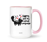 Coco + Brie - Farts Are My Love Language  Mug - Valentine, Cute, Funny