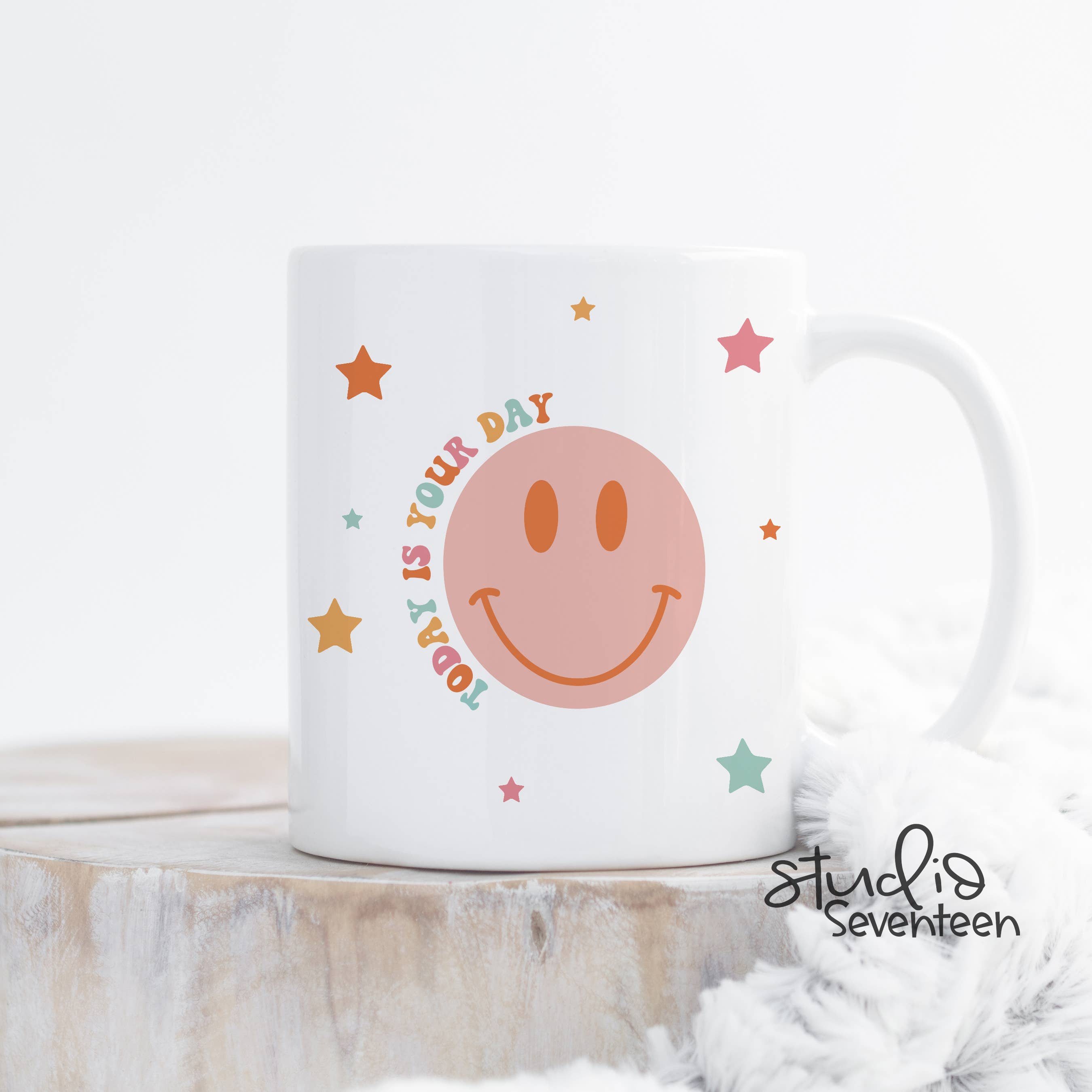 Studio Seventeen - Pastel Retro Spring Coffee Mug Today is your Day