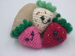 Green Hedge Creations - Strawberry Key Chain/Bag Charm - 1