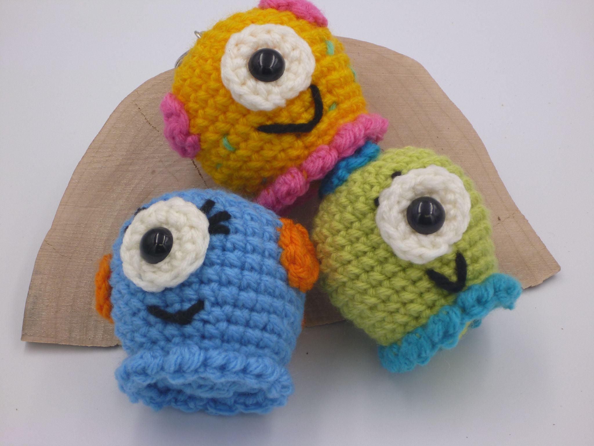 Green Hedge Creations - One Eyed Monster Key Chain/Bag Charm - 1