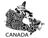 All Over the Map Studios - Map of Canada (Various Colours) - 7