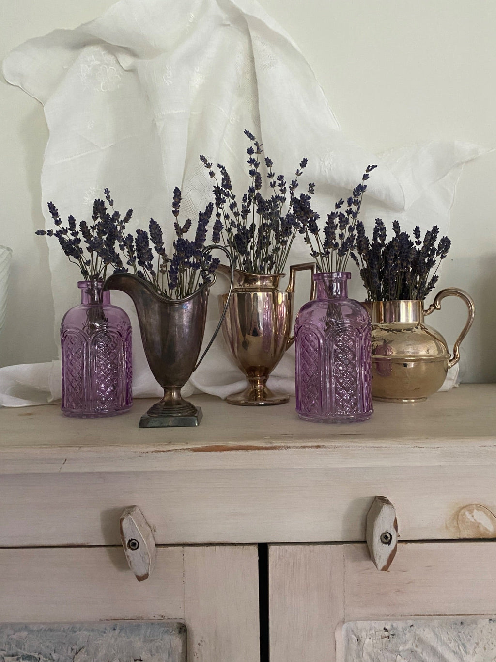 VintageQ Home - Lavender Bouquets in Vase - 2