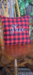 Lynn's Embroidery - Christmas Naughty or Nice Pillow - 1