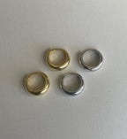 Second Aura- Hoops - Domed Mini Huggies - 2