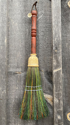 Spoons & Brooms - Small Trailer Broom with Dyed Broomcorn - 1