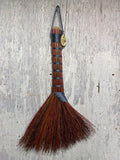 Spoons & Brooms - Medium Turkey Tail Whisk with Dyed Broomcorn - 1