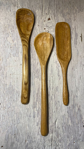 Spoons & Brooms - Medium Wooden Utensils - 1