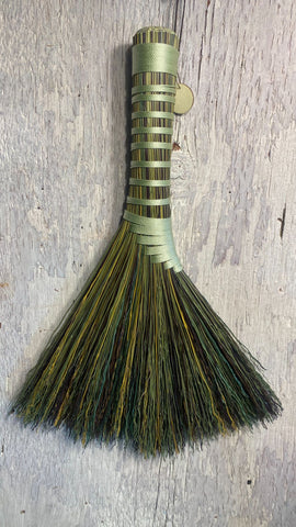 Spoons and Brooms - Large Turkey Tail Whisk with Dyed Broomcorn - 1