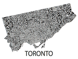All Over the Map Studios - Map of Toronto (Various Colours) - 4