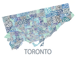All Over the Map Studios - Map of Toronto (Various Colours) - 2