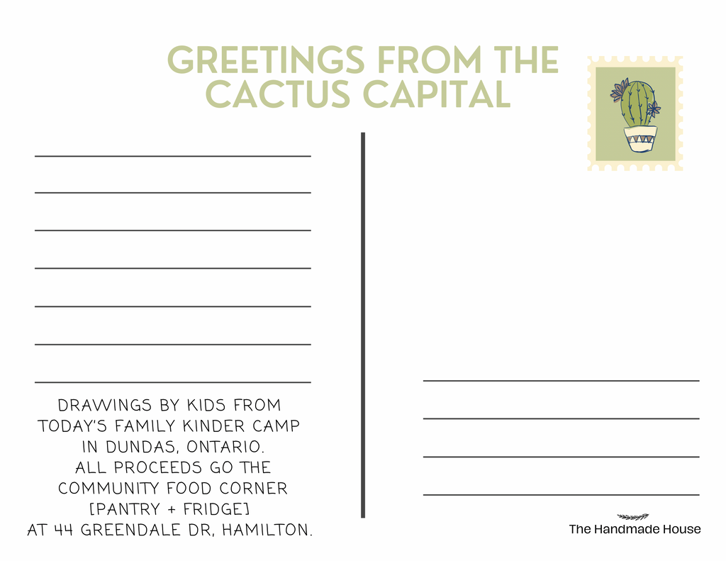 Charity Postcard - Today's Family: Proceeds to Community Fridges HAMONT